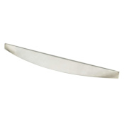 Berenson Arch 9-7/16 Inch Long Finger Cabinet Pull from the Art Tech Collection by R. Christensen Brushed Nickel