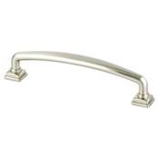 Berenson Tailored Traditional 5-1/16 Inch Center to Center Handle Cabinet Pull from the Timeless Charm Series Brushed Nickel