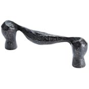 Berenson American Craftsman 3 Inch Center to Center Rustic Cabinet Handle / Drawer Pull Antique Iron
