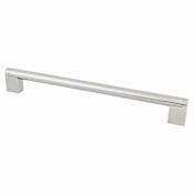 Berenson Studio 10-1/16" (256mm) Center to Center Urban Modern Hollow Stainless Steel Cabinet Handle / Drawer Pull Stainless Steel