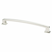 Berenson Hearthstone 12" Center to Center Farmhouse Traditional Classic Appliance Handle / Pull Polished Nickel