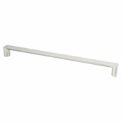 Berenson Elevate 12-19/32" (320 mm) Center to Center Modern Wide Thick Square Appliance Handle / Appliance Pull Brushed Nickel