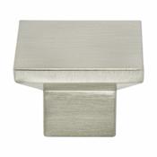 Berenson Elevate 1-9/16 Inch Square Contemporary Cabinet Knob / Drawer Knob Brushed Nickel