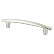Berenson Meadow 5-1/16" (128 mm) Center to Center Arched Bar Cabinet Handle / Drawer Pull Brushed Nickel