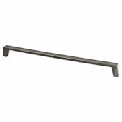 Berenson Swagger 12-19/32" (320 mm) Center to Center Modern Cabinet Handle / Drawer Pull from the Uptown Appeal Collection Black Nickel