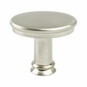 Berenson Dierdra 1-7/16 Inch Flat Oval Cabinet Knob / Drawer Knob Brushed Nickel