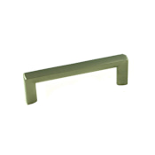 Berenson Metro Pack of (25) 3-3/4" Center to Center Modern Square Cabinet Handles / Drawer Pulls Brushed Nickel