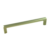 Berenson Metro Pack of (25) - 6-5/16" Center to Center Modern Square Cabinet Handles / Drawer Pulls with Mounting Hardware Brushed Nickel