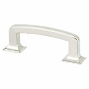 Berenson Designers Group 10 3 Inch Center to Center Handle Cabinet Pull Polished Nickel