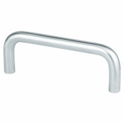 Berenson Advantage Wire Pulls 3" Center to Center Wire Cabinet Handle / Drawer Pull Brushed Chrome