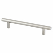 Berenson Stainless Steel 5-1/16 Inch Center to Center Bar Cabinet Pull Stainless Steel