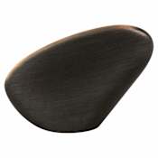 Berenson Vibrato 1-11/16 Inch Designer Organic Oblong Disk Cabinet Knob / Drawer Knob with Grip Base Verona Bronze