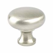 Berenson American Classics 1-1/4 Inch Round Mushroom Cabinet Knob / Drawer Knob Brushed Nickel