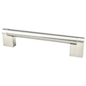 Berenson Contemporary Advantage Three 5-1/16 Inch Center to Center Handle Cabinet Pull from the Value Collection Brushed Nickel