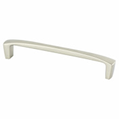 Berenson Aspire 6-5/16" (160 mm) Center to Center Soft Contour Contemporary Cabinet Handle / Drawer Pull with Mounting Hardware Brushed Nickel