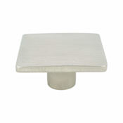 Berenson Wave 1-15/16 Inch Square Modern Cabinet Knob / Drawer Knob by R. Christensen Brushed Nickel