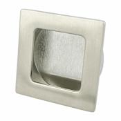 Berenson Stylus 1-7/8 Inch Flush Inset Cabinet Handle / Drawer Pull by R. Christensen Brushed Nickel