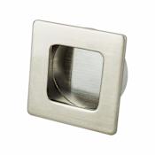 Berenson Stylus 1-1/2 Inch Flush Inset Cabinet Handle / Drawer Pull by R. Christensen Brushed Nickel