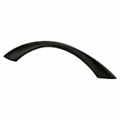 Berenson Contemporary Advantage Five 3-3/4" (96mm) Center to Center Arch Cabinet Handle / Drawer Pull Black