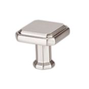 Berenson Harmony 1-3/16 Inch Square Cabinet Knob from the Timeless Charm Series Brushed Nickel