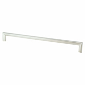 Berenson Metro 18 Inch Center to Center Modern Square Appliance Handle / Appliance Pull with Mounting Hardware Brushed Nickel