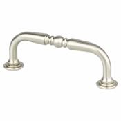 Berenson American Classics 3" Center to Center Traditional Cabinet Handle / Drawer Pull with Center Knuckle Brushed Nickel