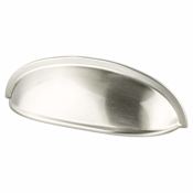 Berenson American Classics 3" Center to Center Timeless Cabinet Cup Pull / Drawer Cup Pull Brushed Nickel