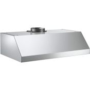 Bertazzoni 400 CFM 36 Inch Wide Under Cabinet Range Hood with Mesh Filters and Halogen Lighting from the Professional Collection Stainless Steel