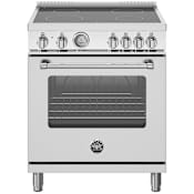 Bertazzoni Master 30 Inch Wide 4.7 Cu. Ft. Free Standing Electric Range Stainless Steel