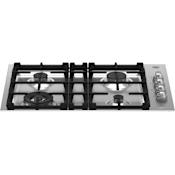 Bertazzoni Master 30 Inch Wide 4 Burner Gas Cooktop Stainless Steel