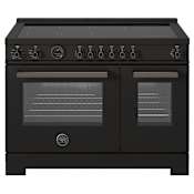 Bertazzoni Professional 48 Inch Wide 7 Cu. Ft. Free Standing Induction Range Carbonio