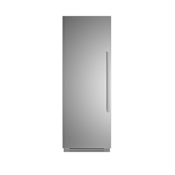 Bertazzoni 30 Inch Wide 17.44 Cu. Ft. Left Swing Column Refrigerator with Vacation Mode Stainless Steel
