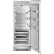 Bertazzoni 30 Inch Wide 17.44 Cu. Ft. Right Swing Column Refrigerator with Vacation Mode Panel Ready