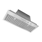 Best HBN1 120 - 600 CFM 24 Inch Wide Range Hood Insert with SmartSense, LED Lights, and Baffle Filters Stainless Steel