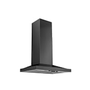 Best WCS1 110 - 600 CFM 30 Inch Wide Wall Mounted Range Hood with EZ1 Installation System and Code Ready Technology Black Stainless Steel