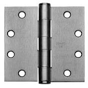 Best Access 4.5" x 4.5" Square Corner Ball Bearing Mortise Hinge - Single Hinge Satin Chrome