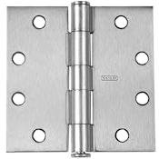 Best Access 4" x 4" Square Corner Ball Bearing Mortise Hinge - Sold Individually Satin Chrome