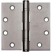 Best Access FBB179 Series 4-1/2" x 6" Ball Bearing Square Corner Mortise Door Hinge - Single Satin Chrome