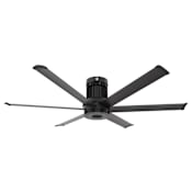 Big Ass Fans i6 60" 6 Blade Low Profile Indoor Smart Ceiling Fan with Remote Control and Black Motor / Body Black
