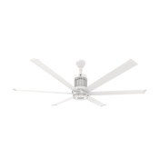 Big Ass Fans i6 72" 6 Blade Indoor Smart Ceiling Fan with Remote Control and White Motor / Body Matte White