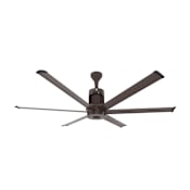 Big Ass Fans i6 72" 6 Blade Indoor Smart Ceiling Fan with Remote Control and Oil Rubbed Bronze Motor / Body Oil Rubbed Bronze