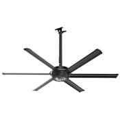 Big Ass Fans E-Series 7 Ft 6 Blade Commercial / Industrial HVLS Ceiling Fan Black