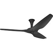 Big Ass Fans Haiku 60" Low Profile 3 Blade Indoor Smart Ceiling Fan with Remote Control and Black Motor / Body Black