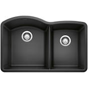 Blanco Diamond 32" Undermount Double Basin SILGRANIT Kitchen Sink Anthracite