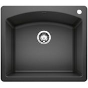 Blanco Diamond 25" Dual Mount Single Basin SILGRANIT Kitchen Sink Anthracite