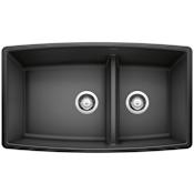 Blanco Performa 33" Undermount Double Basin SILGRANIT Kitchen Sink Anthracite