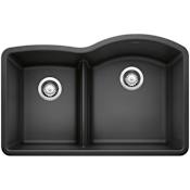Blanco Diamond 32" Undermount Double Basin SILGRANIT Kitchen Sink Anthracite