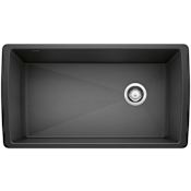 Blanco Diamond 33-1/2" Undermount Single Basin SILGRANIT Kitchen Sink - Less Undermount Clips 440851 Anthracite