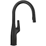Blanco Rivana 1.5 GPM Single Hole Pull Down Kitchen Faucet Matte Black
