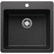 Blanco Liven 21" Drop-In/Undermount Single Basin SILGRANIT Kitchen Sink Anthracite